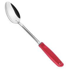 Colher para Arroz Utilitá Tramontina Vermelho em Aço Inox