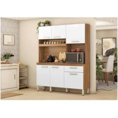 Cozinha Compacta 6 Portas 1 Gaveta Alamo Demobile - Demóbile