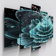 Quadros Decorativos Flor Tiffany Digital Sala 
