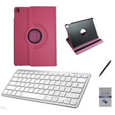 Kit Capa 360/Can/Pel/Teclado Branco iPad Pro 2019-12.9" Rosa