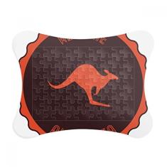 Moldura de quebra-cabeça com emblema de Canguru Sabor Austrália Decoração de imagem Enfeite de jogo