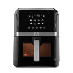 Fritadeira Elétrica sem óleo Air Fryer 7L com Visor Gourmet 1800W 127V Preta Multi Home - GO223