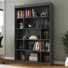 Estante para Livros 4 Prateleiras 181cmx120cm Home Office Espresso Móv