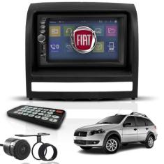 Kit Central Multimídia Mp5 2 Din Bluetooth Espelhamento Dvd Fiat Palio