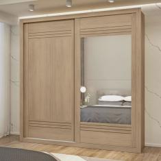 Guarda-roupa Casal Tripoli 2 Portas 4 Gavetas com Espelho