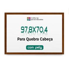 Moldura 97,8x70,4 para Quebra Cabeça Grow Puzzle 2000 Peças com Proteção Petg (Oncinha)