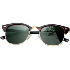 KANASTAL Óculos de Sol Masculinos Polarizados UV400 Classic Retro Femininos Óculos de Sol Semi Aro para Dirigir Viagem Festa