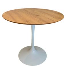 Mesa De Jantar Tulipa Saarinen Redonda 90 Cm Antíqua Branco
