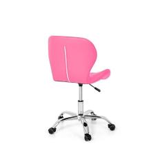 Cadeira Office Eiffel Slim Base Giratória - Rosa