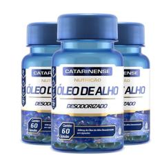 Kit 3 óleo De Alho Desodorizado Catarinense 60 Cápsulas