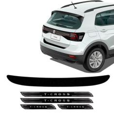 Kit Soleira Com Protetor T-cross 19/20 + Adesivo Porta-malas - SPORTIN