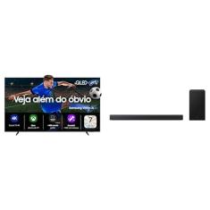 Samsung Vision AI TV 50" QLED 4K QEF1 4K 2025 + Soundbar B-Series HW-B450F 2.1 canais Suwoofer incluso 2025