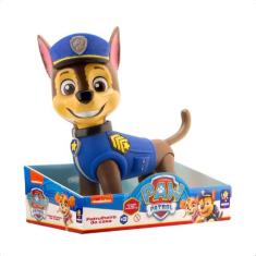 Boneco Chase Gigante 40cm Articulado Patrulha Canina Muito Fofo e Maci