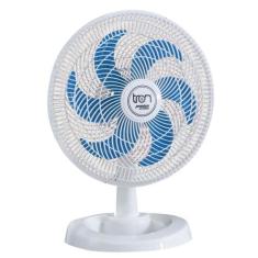 Ventilador Médio Maggie Branco Oscilante 127V Pás Azul - CASAH, 110V