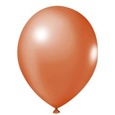 Balão Laranja de Látex - 9 Polegadas - 50 Unidades