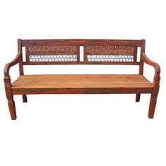 Banco Rústico Unique em Madeira de Demolição - Cód 1196