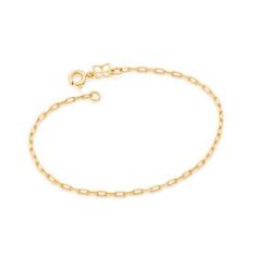 Pulseira Rommanel Banhado Ouro Fio Diamantado 18 Cm 551629