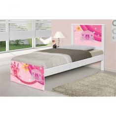 Cama Solteiro Adesivada Carruagem Castelo