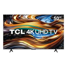 Smart TV 50” Ultra HD 4K TCL 50P755 LED com Google TV, Dolby Vision e Atmos, HDR10+, Wi-Fi, Bluetooth, Google Assistente e Design sem Bordas