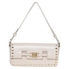 Bolsa de Ombro Via Marte Baguete Com Alça Fixa e Spikes B1-125-Feminino