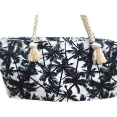 Bolsa De Lona C Alca De Corda Sacola De Praia Coqueiro - Não Informada