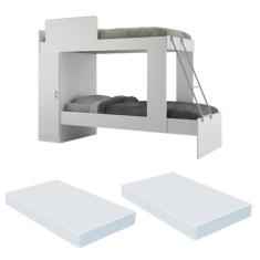 Beliche com Colchão Incluso 1 Porta Havana Multimóveis Branco