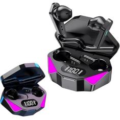 Fones de Ouvido Gamer TWS Bluetooth com Microfone Embutido com Cancelamento de Ruído para Jogos