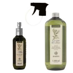 Kit Avatim Água Perfumada + Perfume Ambiente Cascas E Folhas