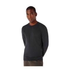 Blusão Básico Masculino Em Tricô De Algodão - Cinza XXG