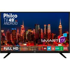 Smart TV LED 49" Philco PH49F30DSGWA Full HD com Conversor Digital 2 HDMI 2 USB Wi-Fi