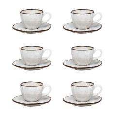 Conjunto 6Xícaras Pequenas Cafezinho 75Ml Ryo Maresia-Oxford