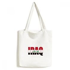 Bolsa de lona com nome da bandeira do país, bolsa de compras casual