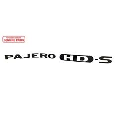 Emblema Pajero HD-S cor Preto - Original