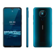 Smartphone Nokia 5.3 128Gb Verde 4G Octa-Core 4Gb Ram 6,55 Câm. Quádru