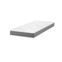 Colchão Solteiro 188x78x12cm Espuma D20 Fusion Double Face Viero Xadrez Preto