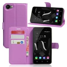 Capa para WIKO JERRY Capa carteira de couro flip para WIKO JERRY Capa de proteção de telefone A capa com design simplificado