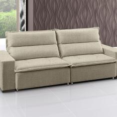 Sofá Supreme - Retrátil / Reclinável 220 Cm- Veludo Marfim