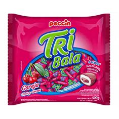 Bala Recheada Tri Bala Sabor Cereja 500gr - Peccin