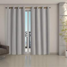 Cortina Blackout Corta Luz 70 % Tecido 2,80 x 2,30 - Bege - Eddi Casa