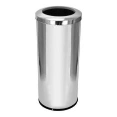 Lixeira Inox Com Aro  50 Litros Inox - JSN