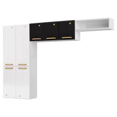 Cozinha Compacta em L Diamante Smart com 7 Portas 818409 Telasul