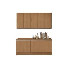 Cozinha Modulada Completa Maxxi 6 Peças (2Aéreos+2Balcões+2Complementos) C6P37 Canela - Kappesberg