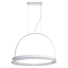 Pendente Emily Anel Branco Led Integrado 30w Ø60cm St1756
