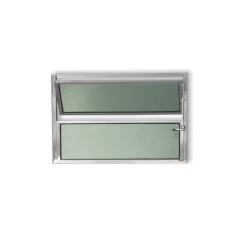 Janela Basculante De Alumínio 40x80cm Com Vidro Boreal Anodizado Plus Brimak Brilhante
