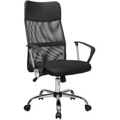 Cadeira Presidente Mesh Giratoria Preta Mymax