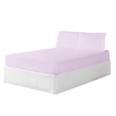 Jogo De Cama Kit Lençol Casal Padrão 3PÇS Hotel Cama Box - SEVEN ENXOV