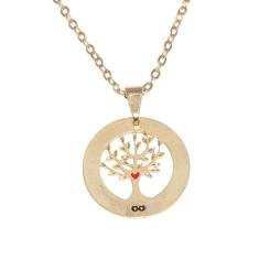 Colar Arvore Da Vida Folheado A Ouro 18K