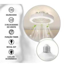 Ventilação Confortável: Lâmpada Teto Ventilador Oscilante