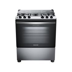 Fogão 5 Bocas Brastemp Cinza e Preto BFS5GDR