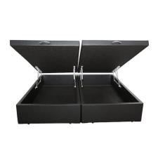 Cama Box Baú Casal Bipartido Sintético Marrom 138x188